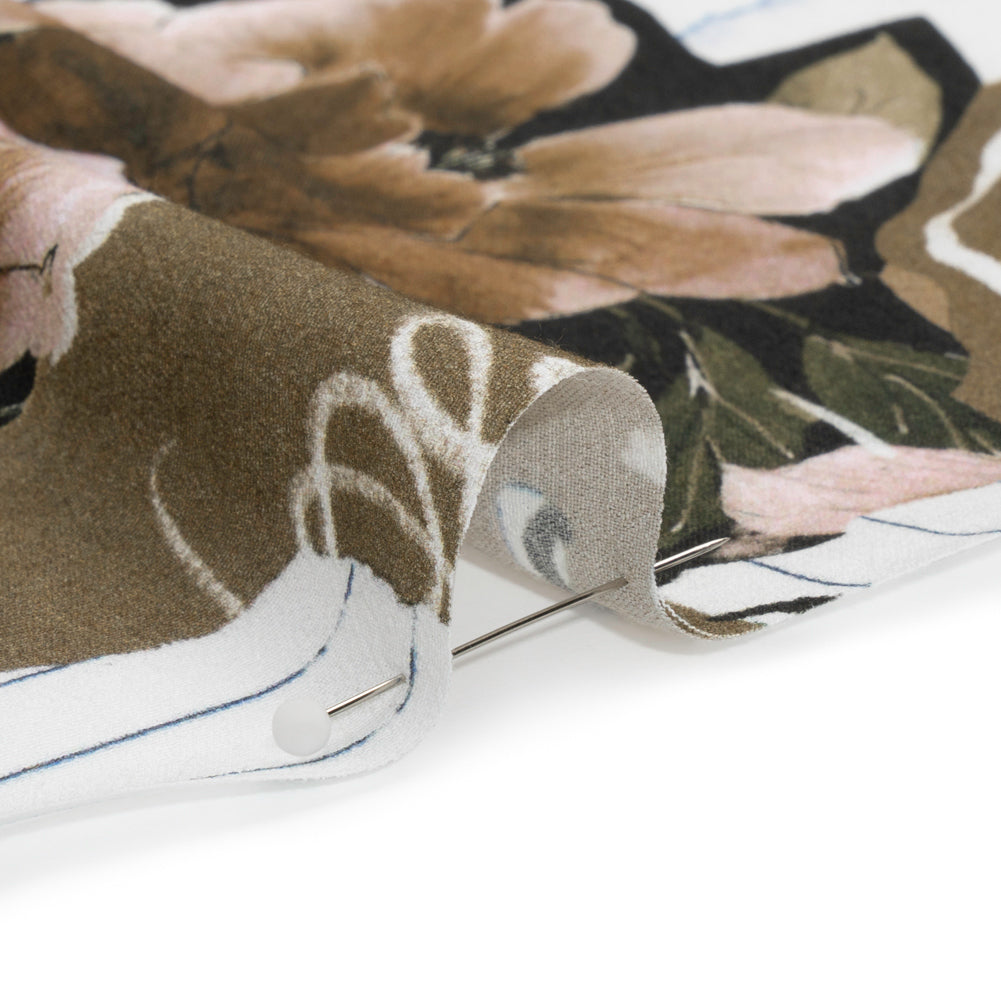 Sustainable Viscose Crepe Print - Beige Note Patchwork - Mood Exclusive Scraps of Self Detail