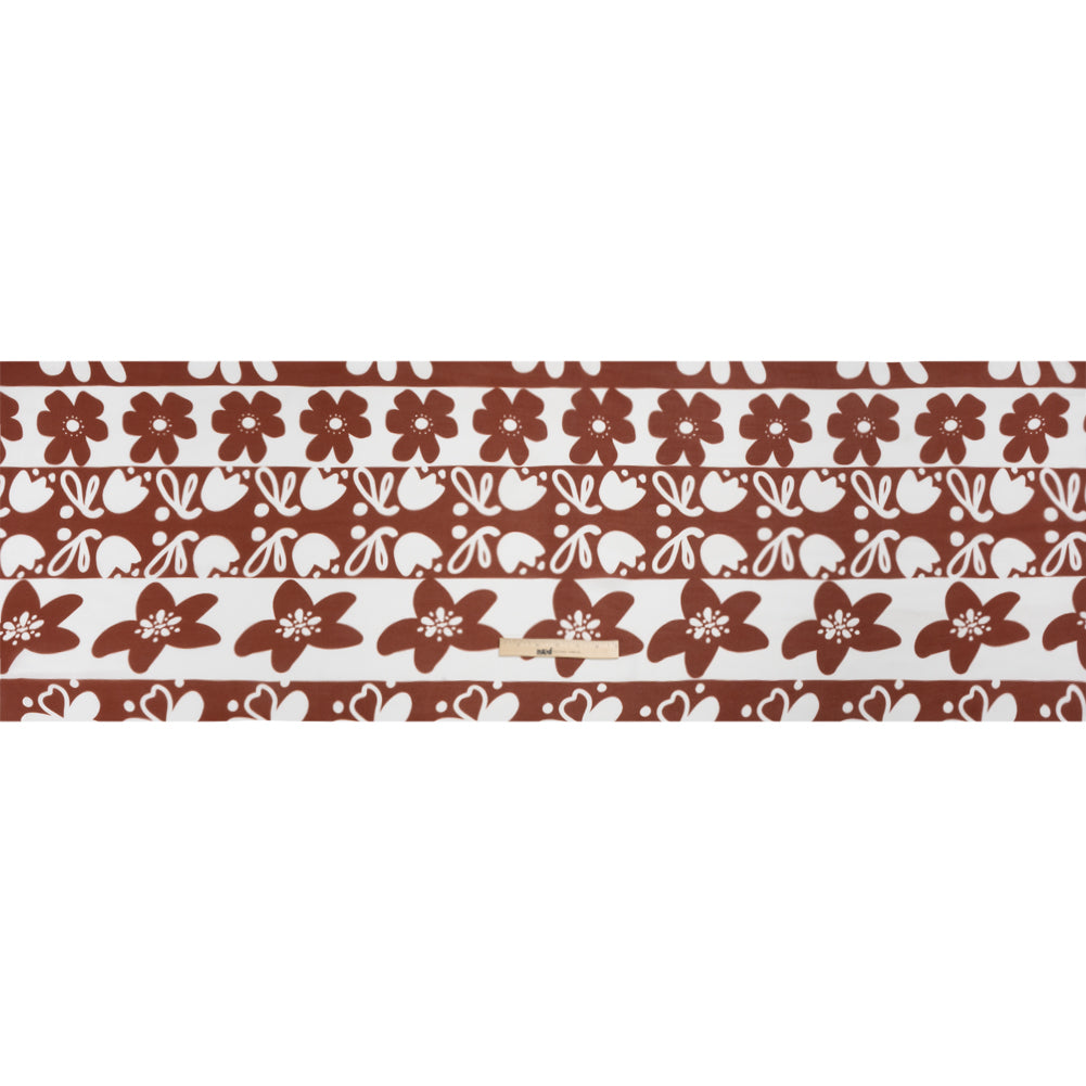 Mood Exclusive Rust Dreams and Doodles Viscose Georgette Drape
