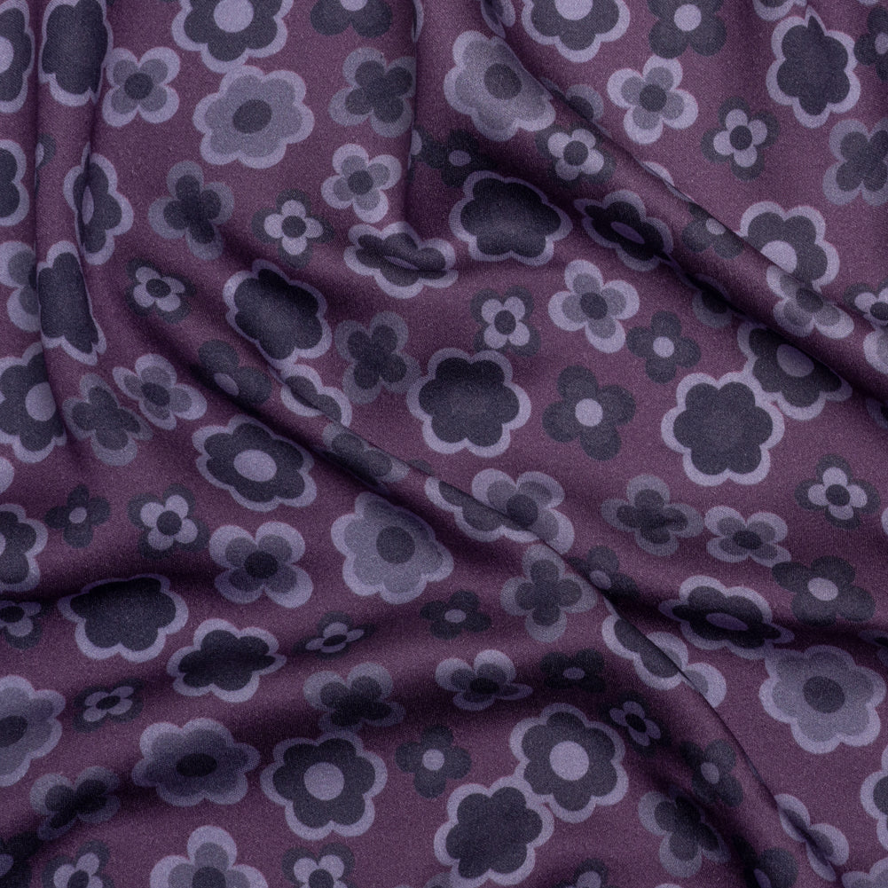 Mood Exclusive Purple Daisy Train Rayon Challis