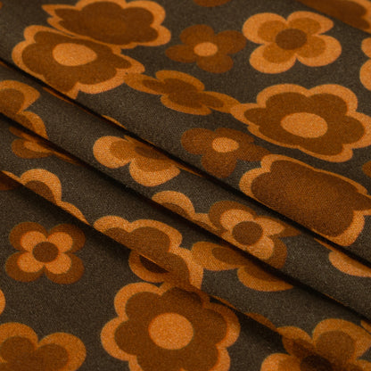Mood Exclusive Brown Daisy Train Rayon Challis Full