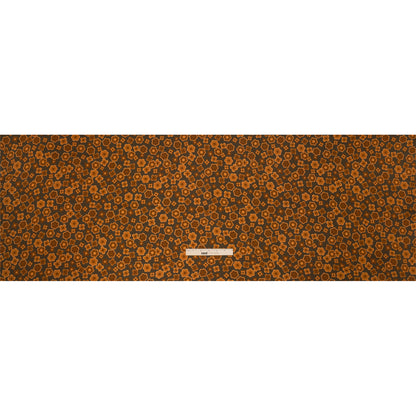 Mood Exclusive Brown Daisy Train Rayon Challis Drape