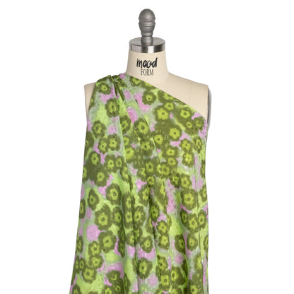 Mood Exclusive Green Garden on the Banks Sustainable Viscose Jacquard Detail