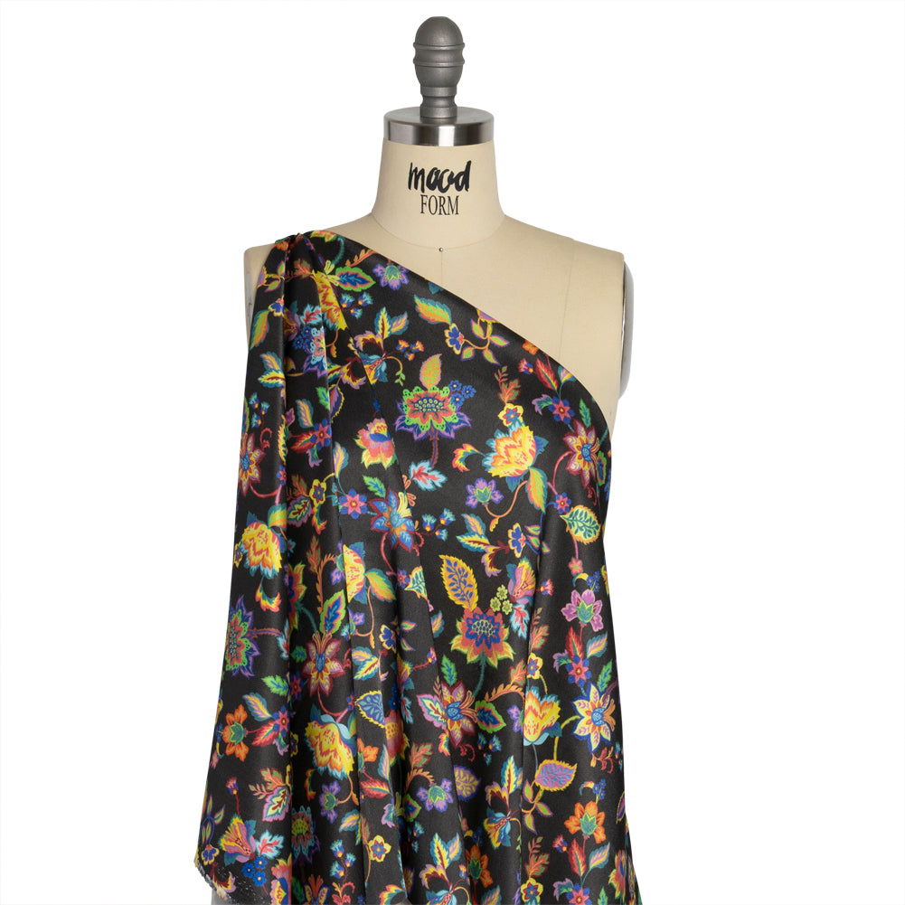 Mood Exclusive Yellow Mandrake Matinee Sustainable Viscose Fluid Satin Detail