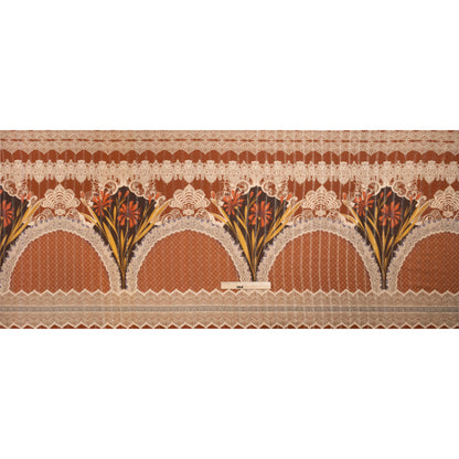 Mood Exclusive Russet My Happy Lace Metallic Pinstriped Viscose Dobby Drape