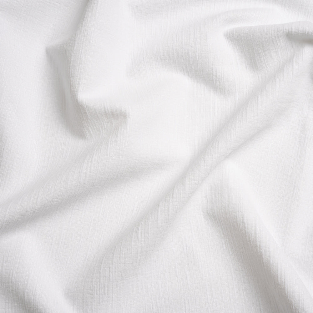 Otta White Polyester Chenille Woven
