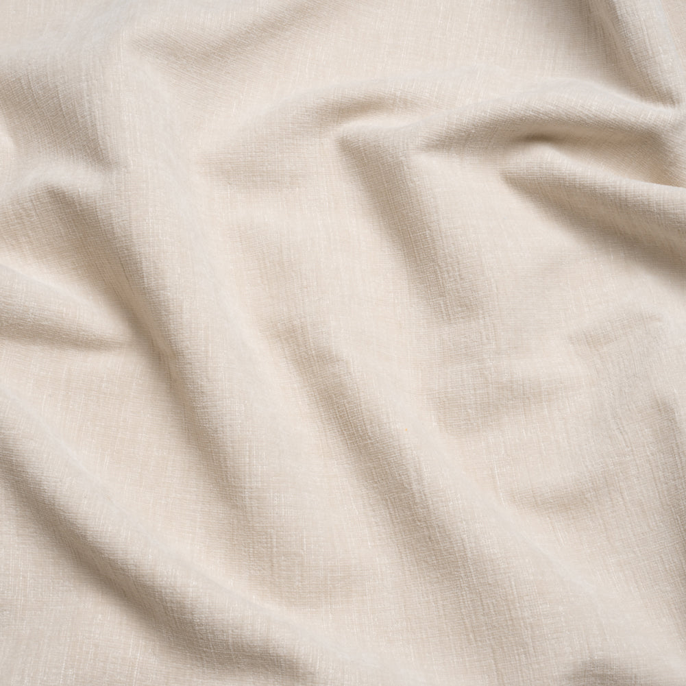 Otta Ivory Polyester Chenille Woven