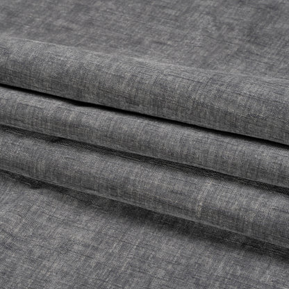 Otta Smoke Polyester Chenille Woven Folded
