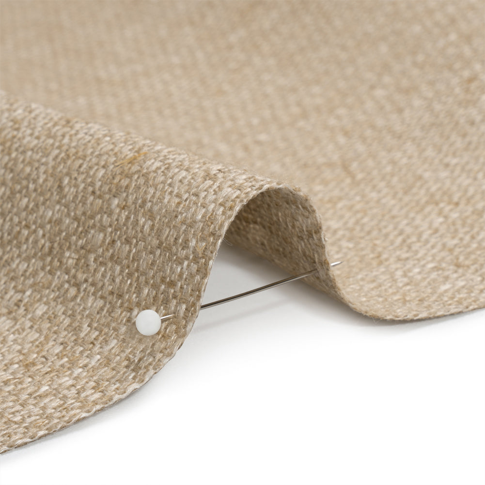 Crypton Linen Rayon and Linen Heavyweight Basket Woven Detail