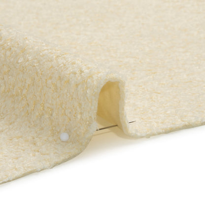 Crypton Custard Stain Resistant Plush Upholstery Boucle Detail