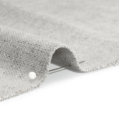 Crypton Pewter Stain Resistant Performance Upholstery Chenille Woven Detail