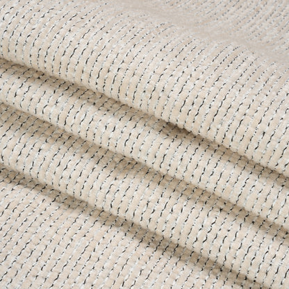 Crypton White Pepper Tweedy Stain Resistant Chenille Woven Folded