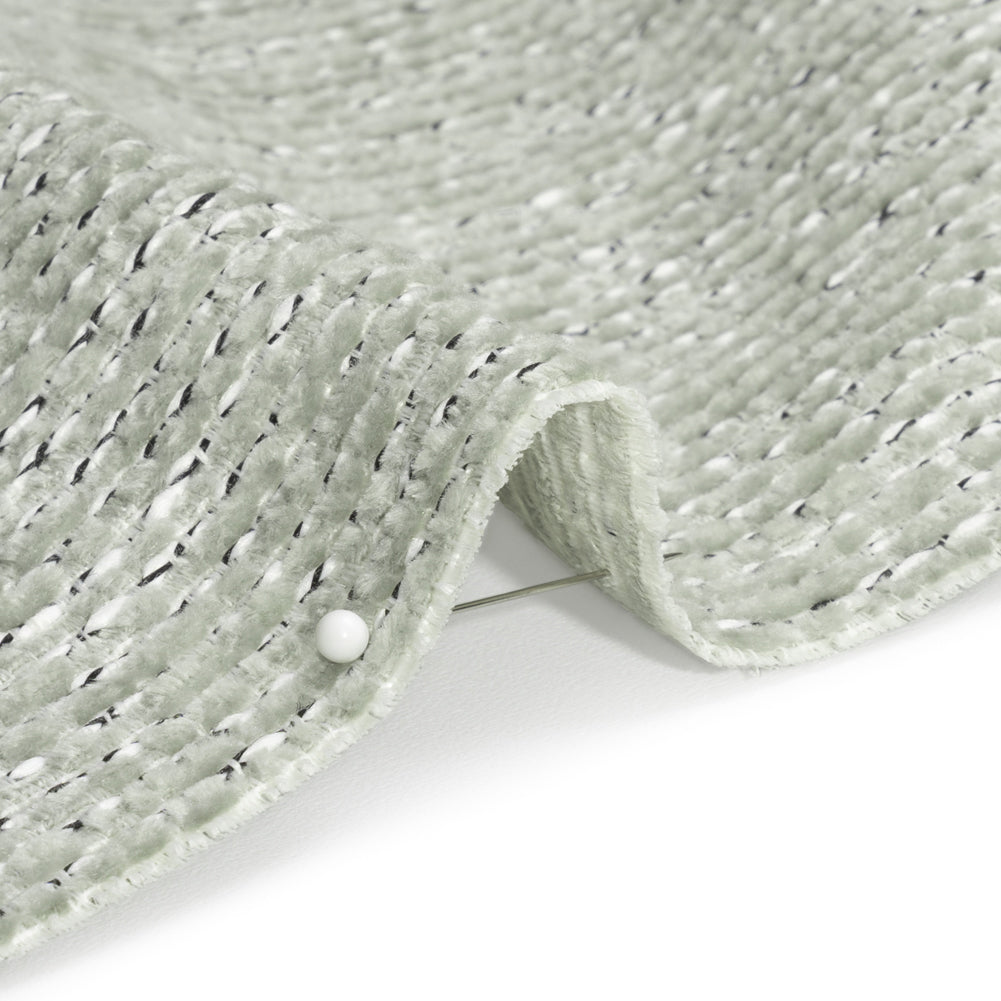 Crypton Mist Tweedy Stain Resistant Chenille Woven Detail