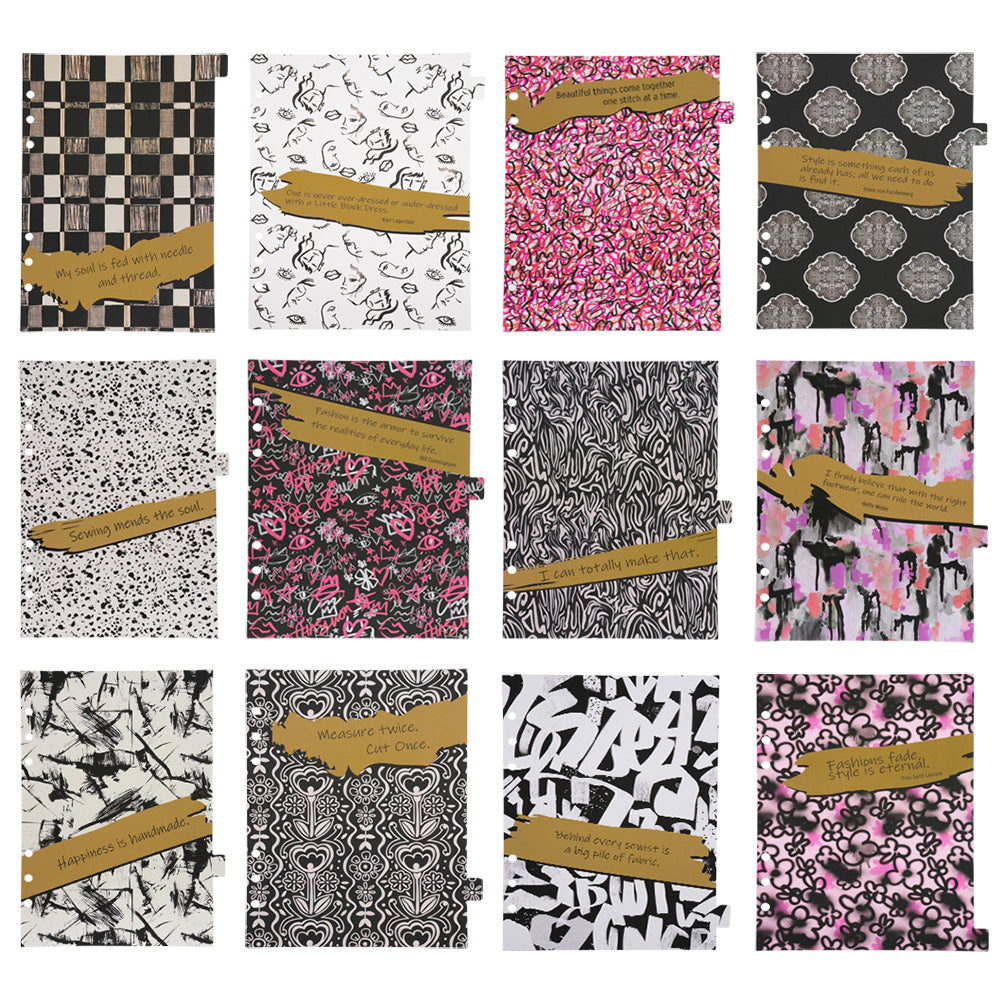 Designer Sewing Planner 2nd Edition by Mood - Undated A5, 5.875" x 8.25" - Detail