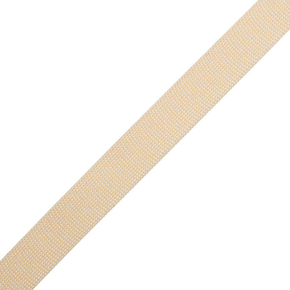 Cream Polyester Knit Tape - 12mm Folded