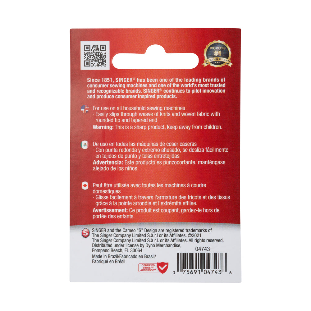 Singer Universal Regular Point Machine Needles - Size 70/9 - Detail