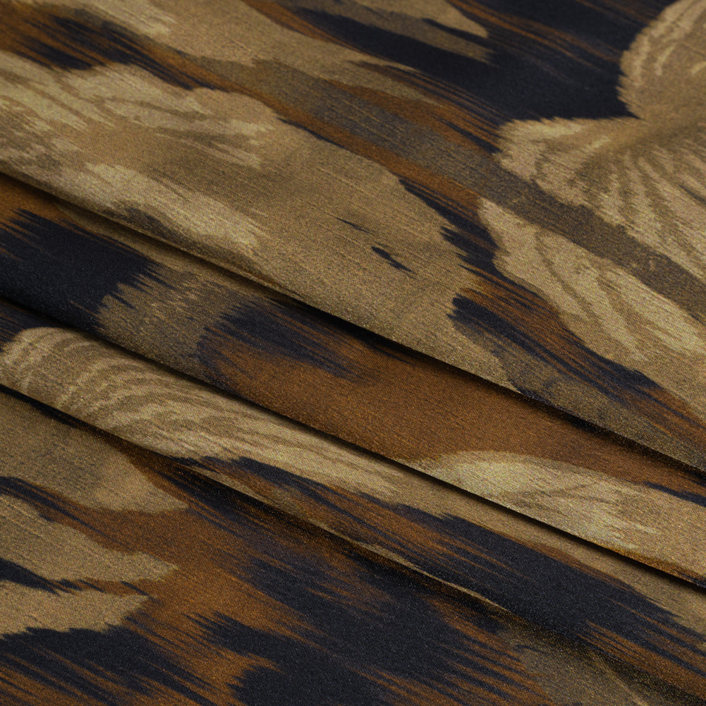 Mood Exclusive Tiger Skies Polyester Satin Faced Crepe Folded