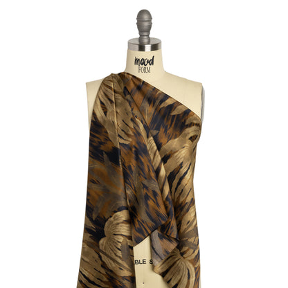Mood Exclusive Tiger Skies Polyester Satin Faced Crepe Drape