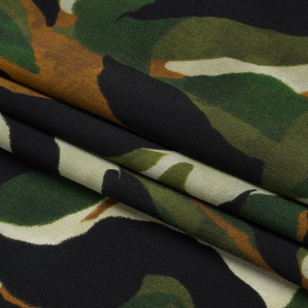 Mood Exclusive Green Drowsy in Daintree Lightweight Polyester Crepe Folded