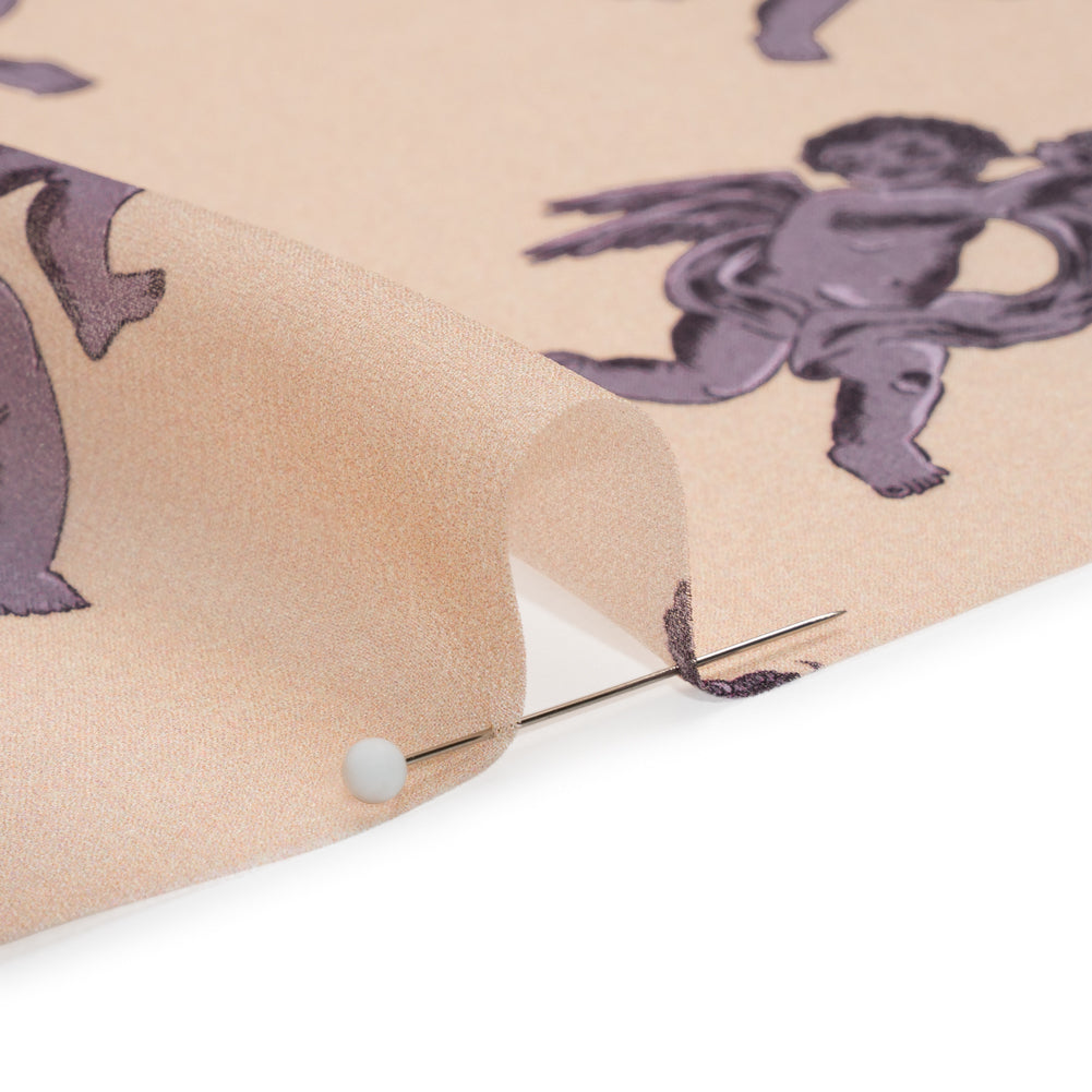 Mood Exclusive Mauve Glistening Babes Viscose Chiffon Folded