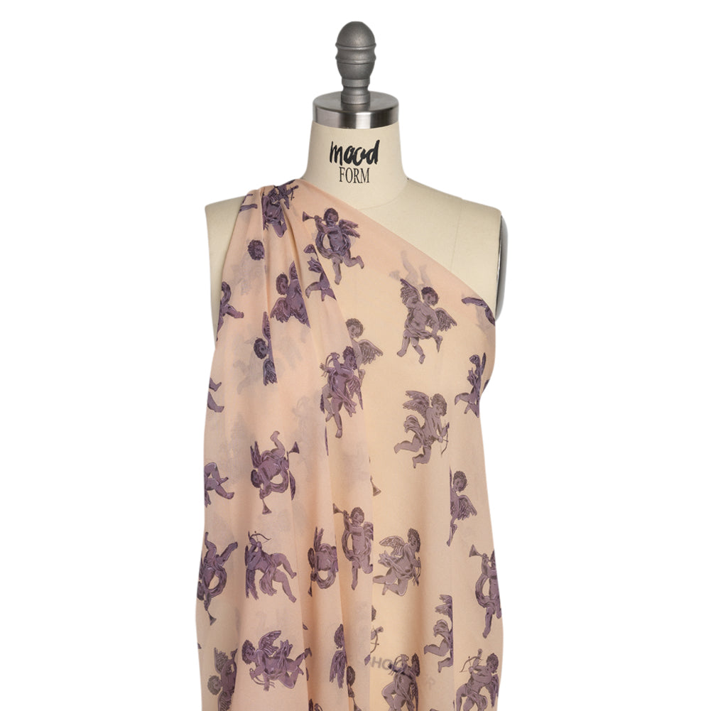 Mood Exclusive Mauve Glistening Babes Viscose Chiffon Detail