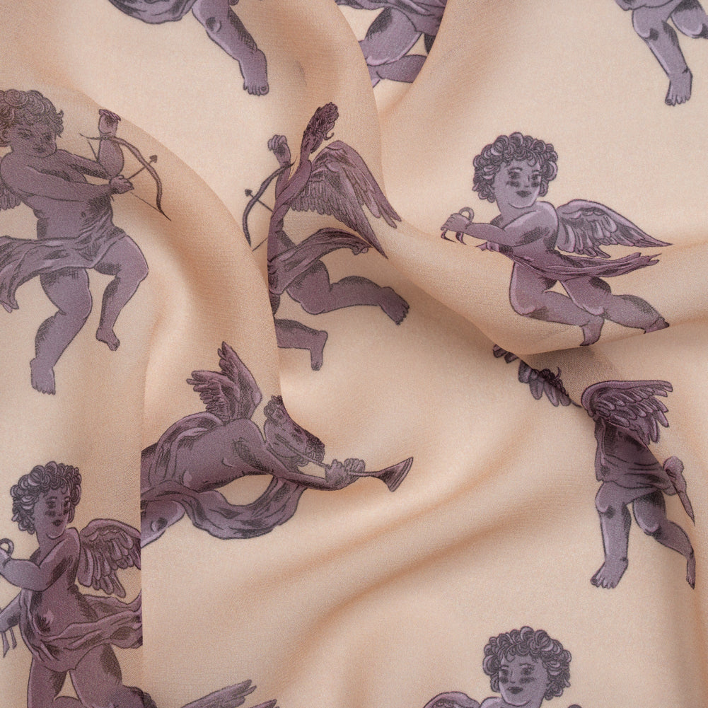 Mood Exclusive Mauve Glistening Babes Viscose Chiffon