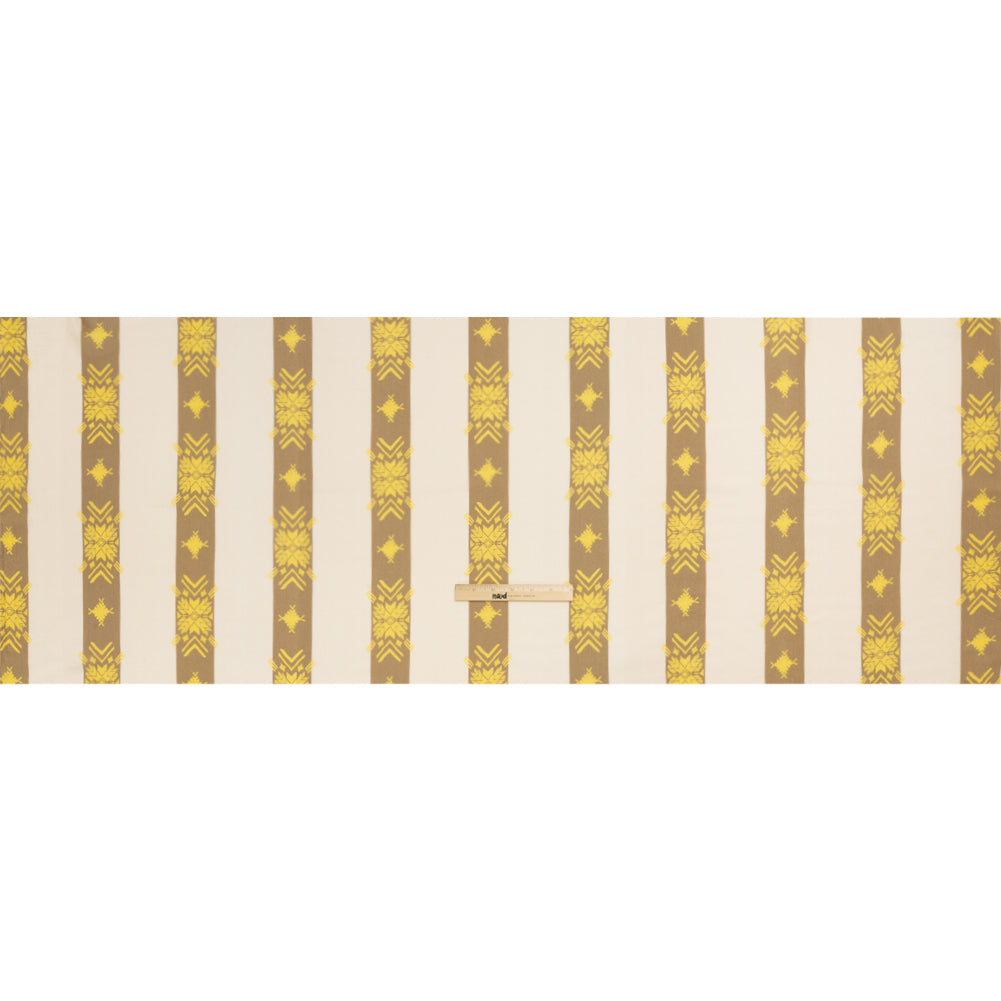 Mood Exclusive Cream Woven in Time Crinkled Gauzy Viscose Crepe Drape