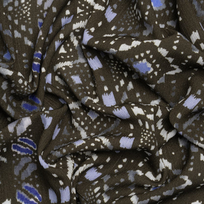 Mood Exclusive Black Sumatra Summit Crinkled Gauzy Viscose Crepe