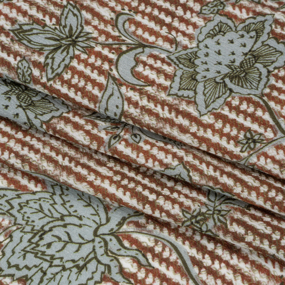 Mood Exclusive Brownstone on Bedford Crinkled Gauzy Viscose Crepe Full