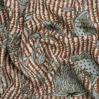 Mood Exclusive Brownstone on Bedford Crinkled Gauzy Viscose Crepe