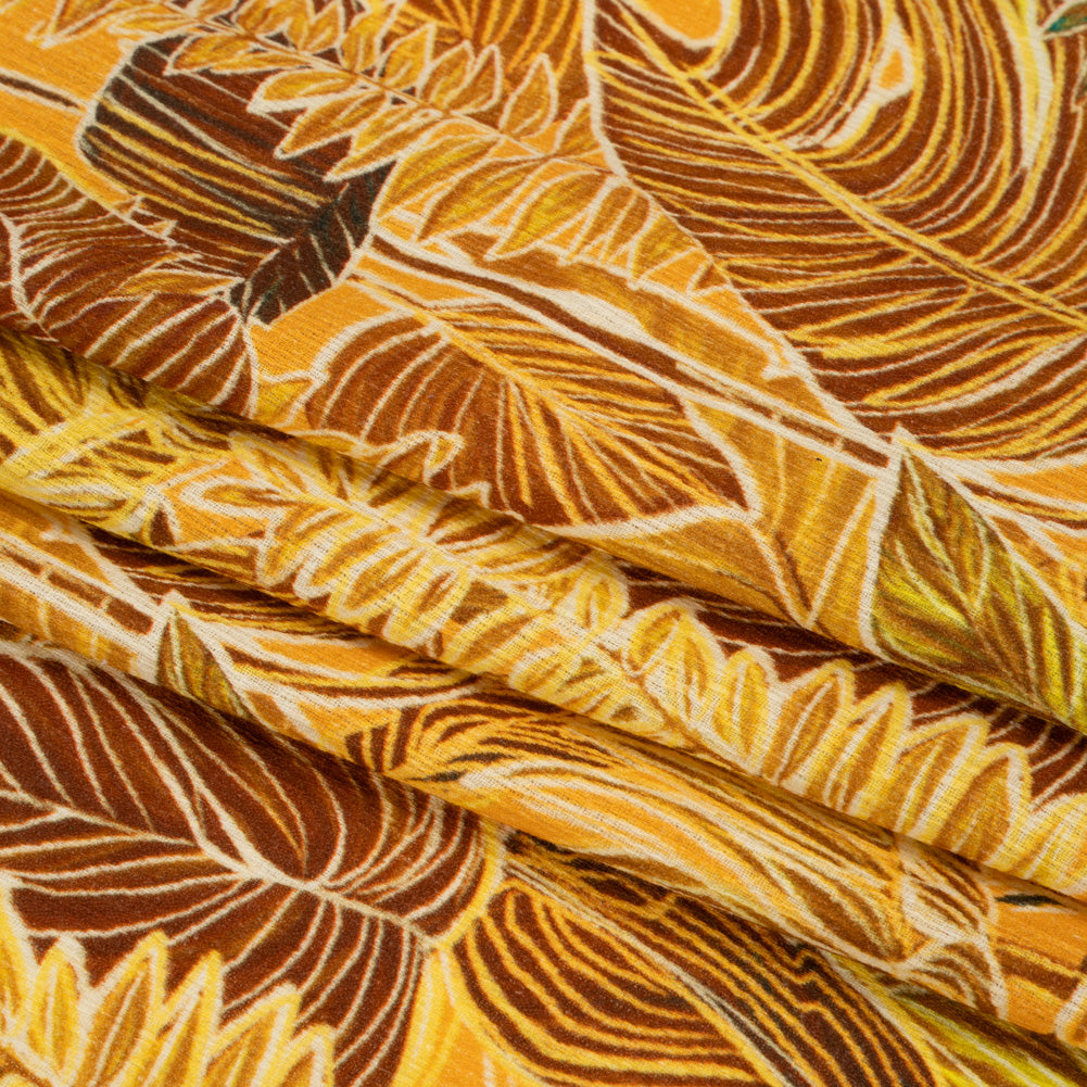 Mood Exclusive Goldenrod Tropic of Capricorn Slubbed Gauzy Cotton Woven Folded