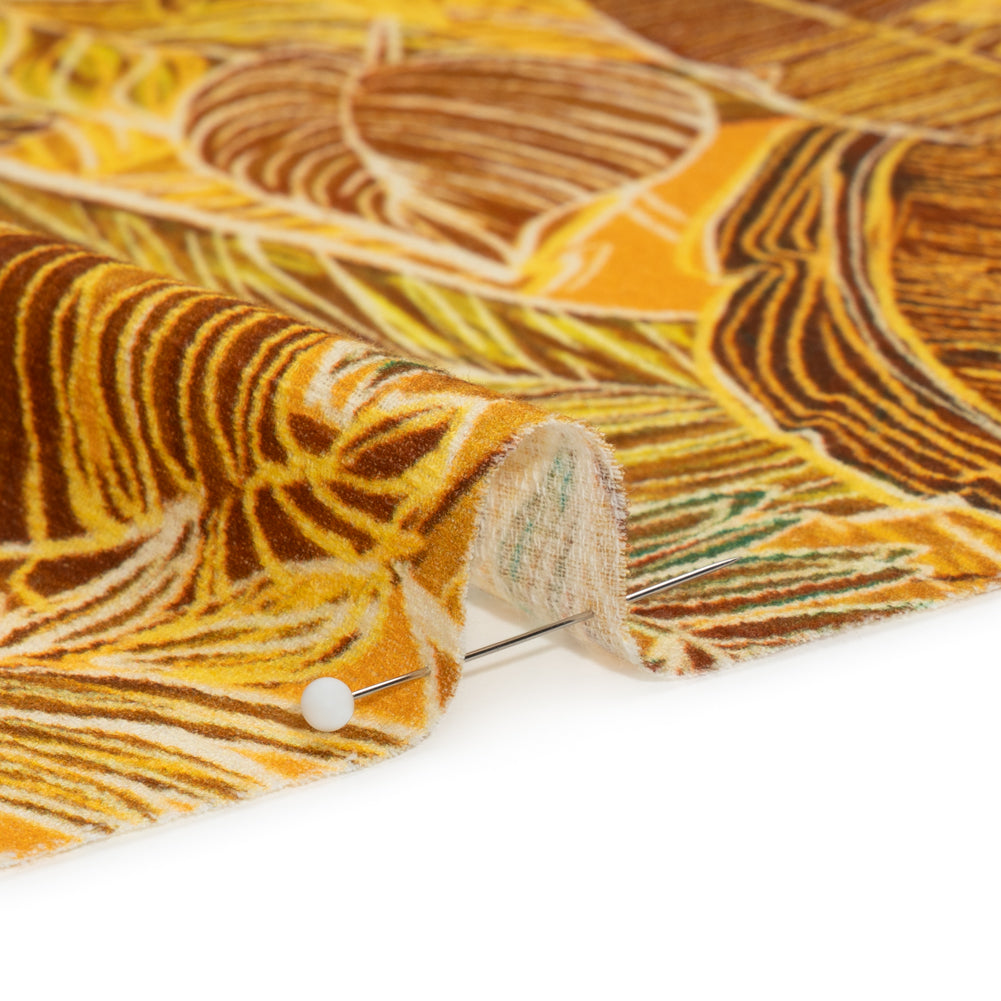 Mood Exclusive Goldenrod Tropic of Capricorn Slubbed Gauzy Cotton Woven Detail