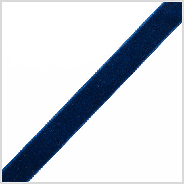 0.625" Deep Navy Nylon Velvet Ribbon