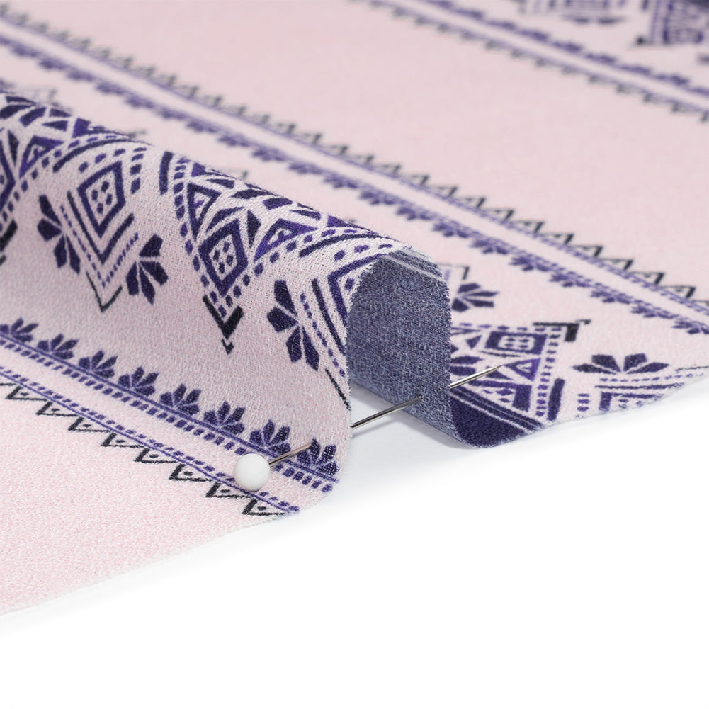 Mood Exclusive Purple Feel the Vibe Cotton Crepe Detail