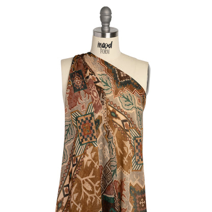 Mood Exclusive Beige Pathway Prowler Viscose Chiffon Detail