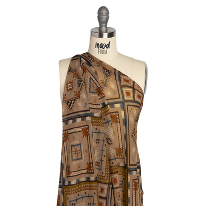Mood Exclusive Taupe Anything But Deserted Viscose Chiffon Detail