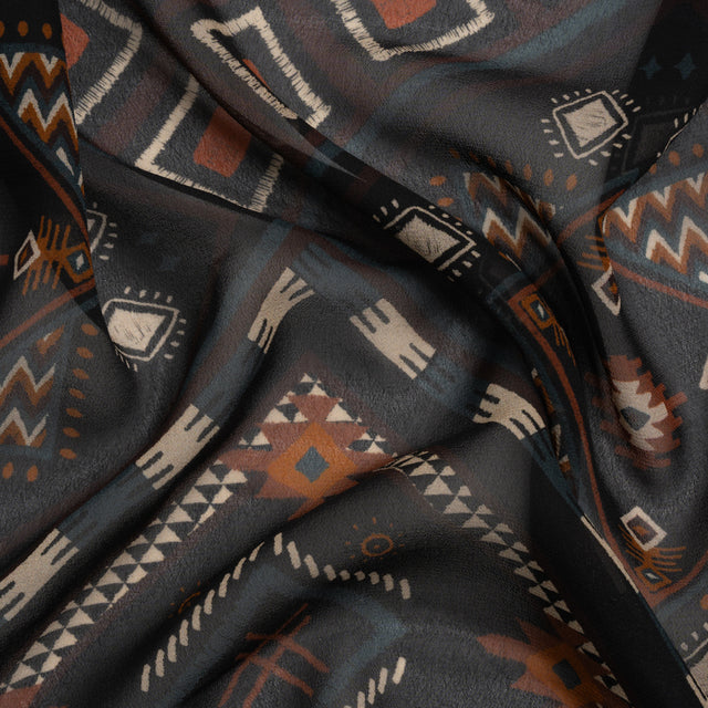 Mood Exclusive Black Anything But Deserted Viscose Chiffon