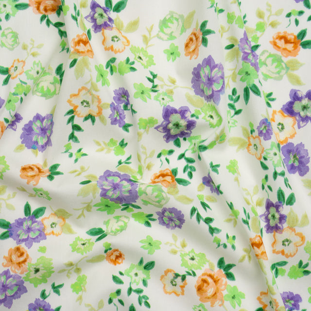 Mood Exclusive White Inch by Inch Stretch Cotton Poplin