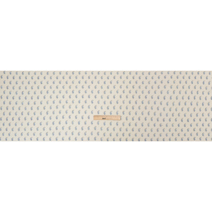 Crinkled Cotton Gauzy Woven Print - Cream and Blue Paisley - Mood Exclusive Bit of Bloom Full
