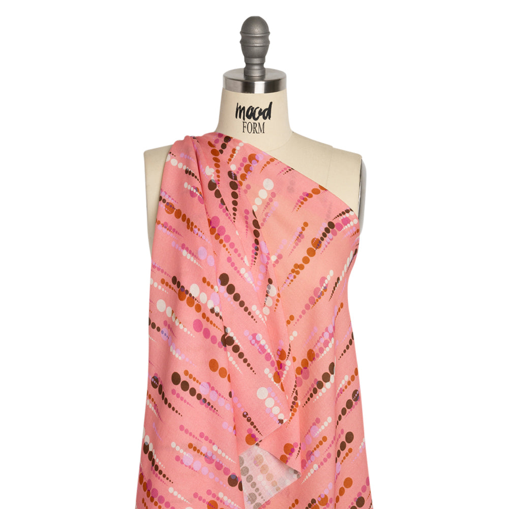 Mood Exclusive Pink Rain on Me Cotton Crepe Drape