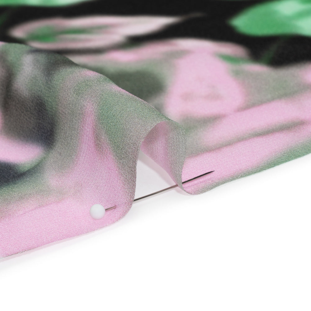 Mood Exclusive Rosy Apparitions Viscose Chiffon Folded