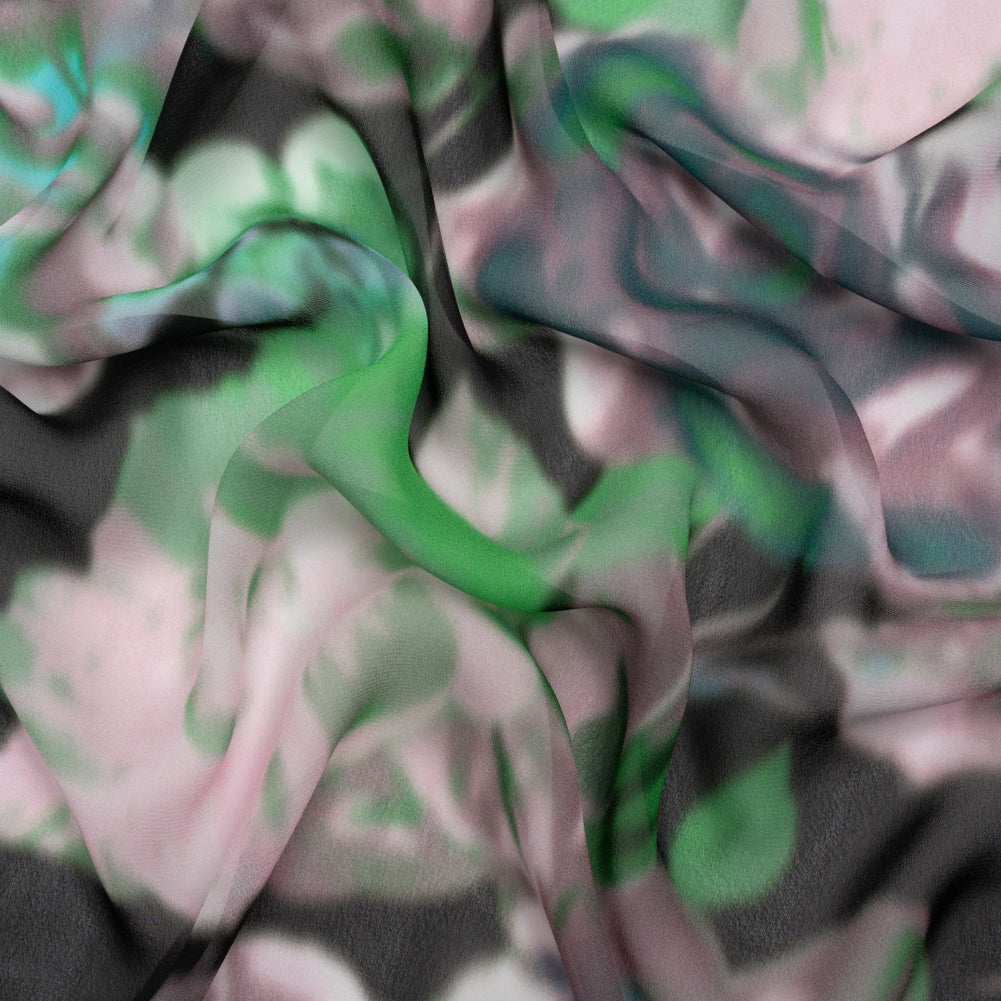 Mood Exclusive Rosy Apparitions Viscose Chiffon