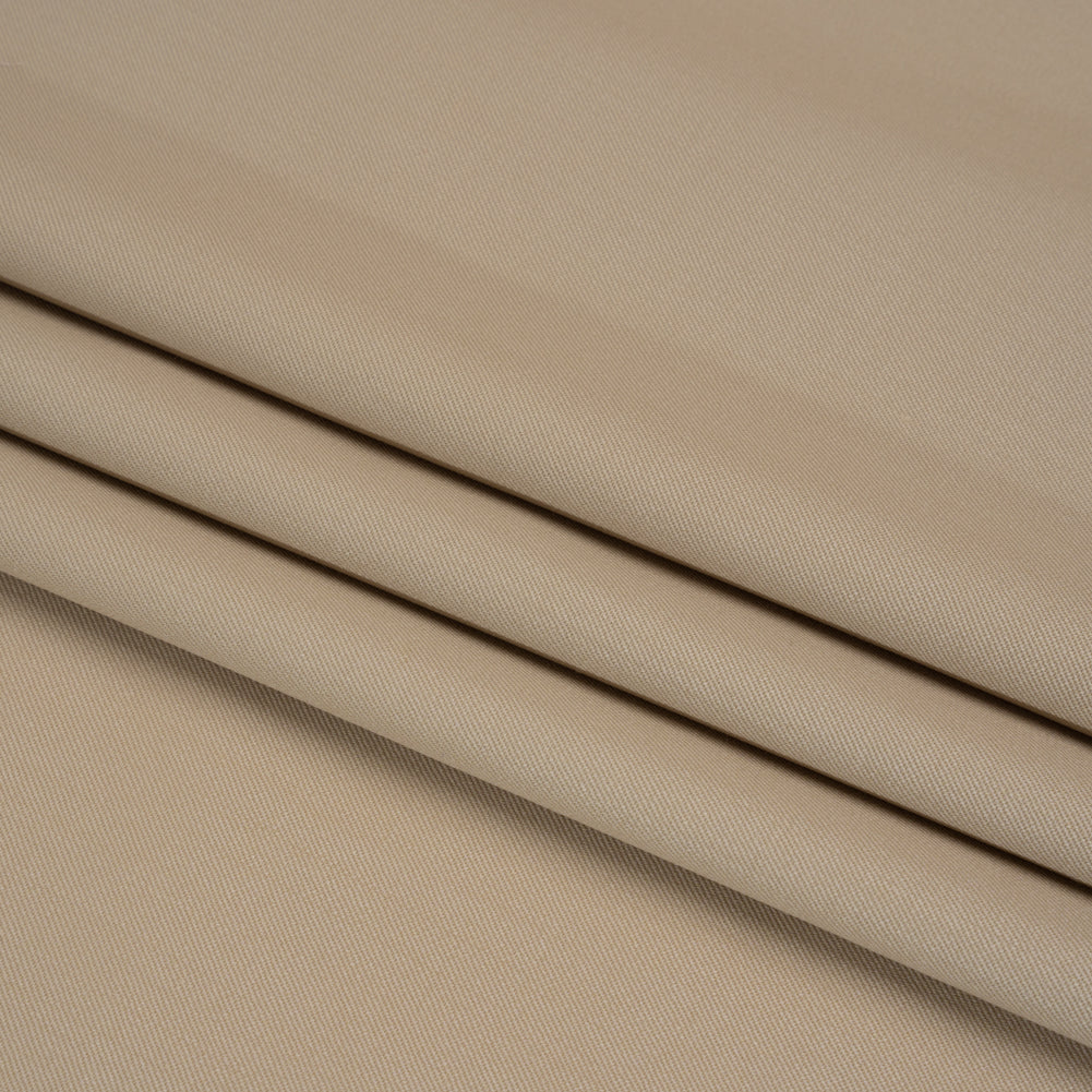 Super 120 Merino Wool Suiting - Oatmeal - Finn Collection - Folded