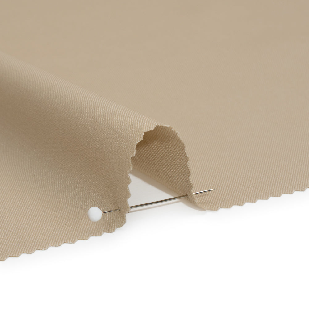 Super 120 Merino Wool Suiting - Oatmeal - Finn Collection - Detail