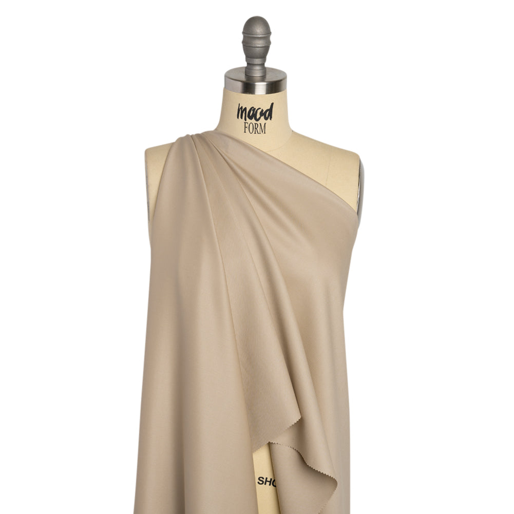 Super 120 Merino Wool Suiting - Oatmeal - Finn Collection - Drape