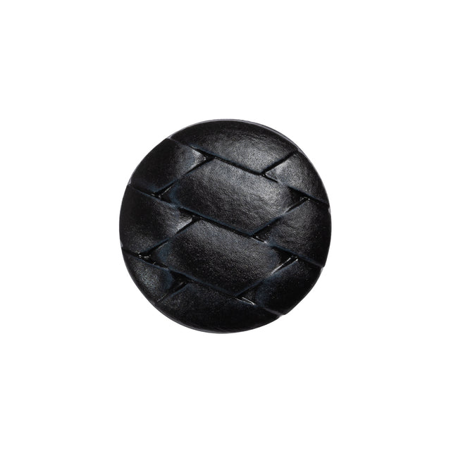 Italian Navy Geometric Engraved Shank Back Plastic Button - 32L/20mm