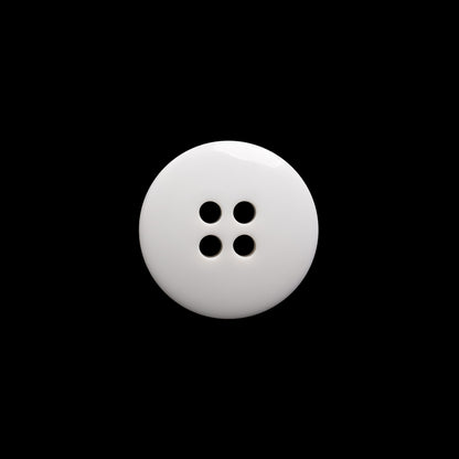Pale Gray Raised Center Plastic 4-Hole Button - 24L/15mm Detail