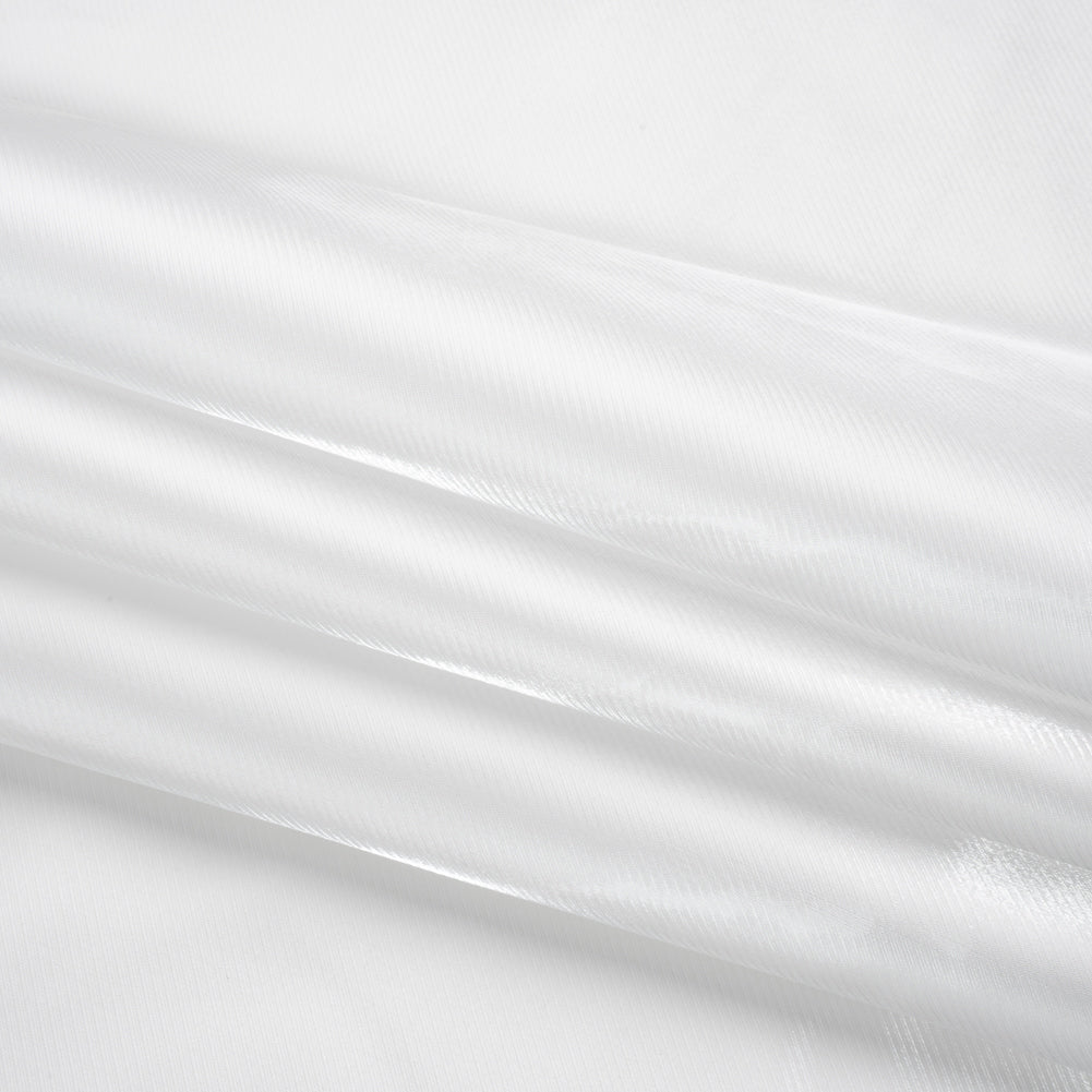 Luminous Polyester Mikado - White - Verena Collection - Folded