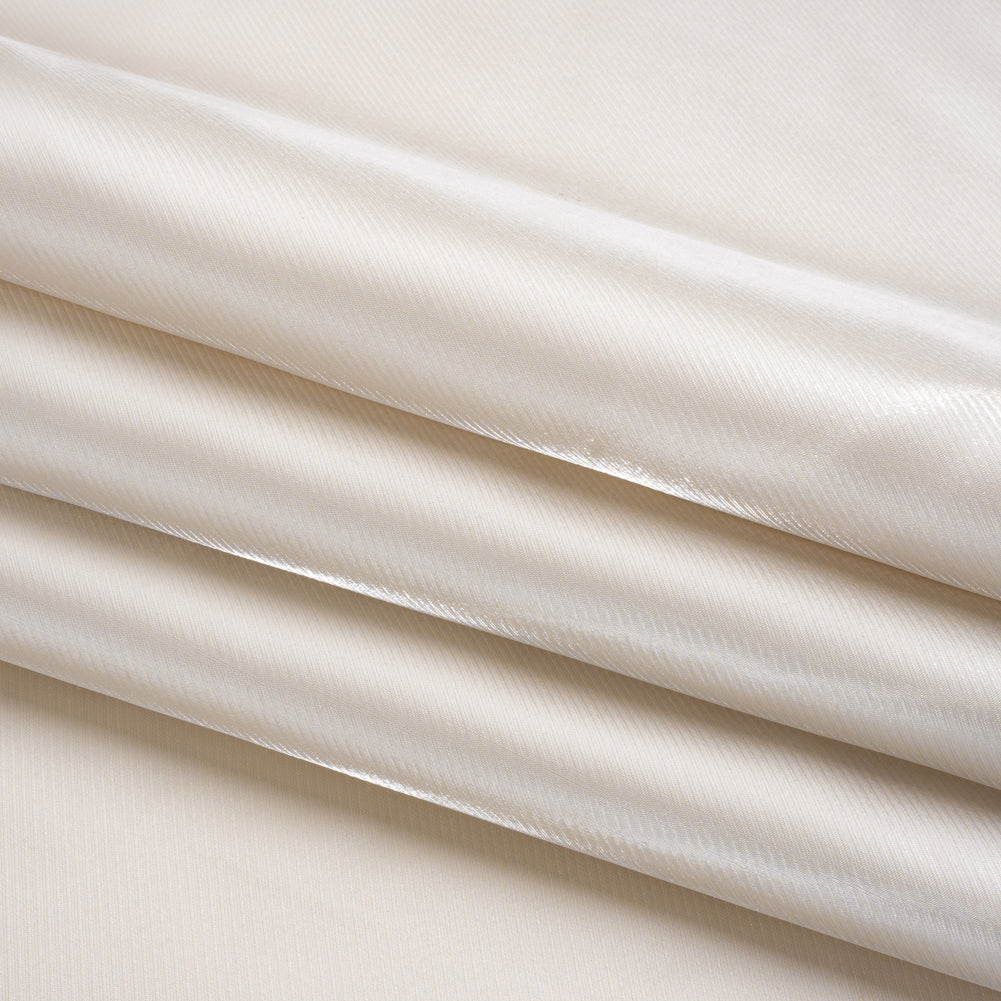 Luminous Polyester Mikado - Ecru - Verena Collection - Folded
