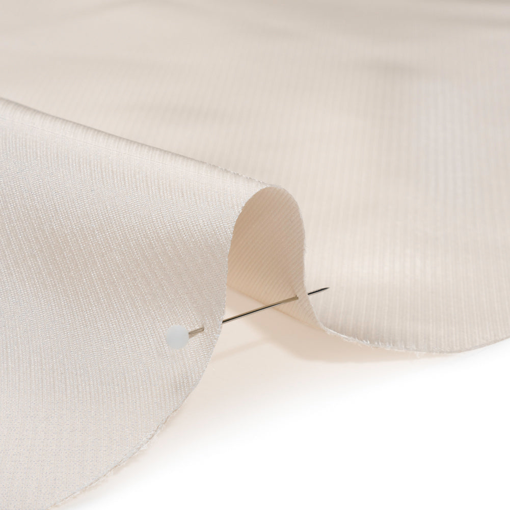 Luminous Polyester Mikado - Ecru - Verena Collection - Detail