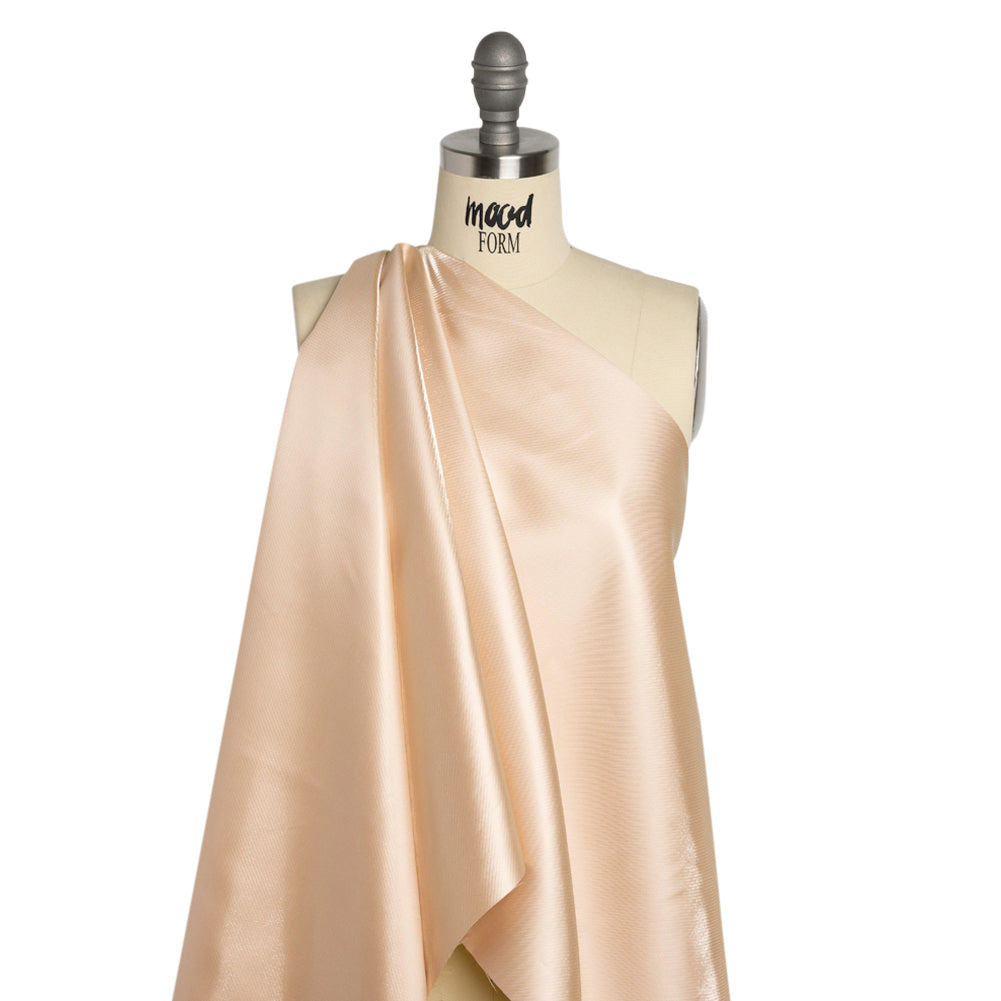 Luminous Polyester Mikado - Beige - Verena Collection - Drape